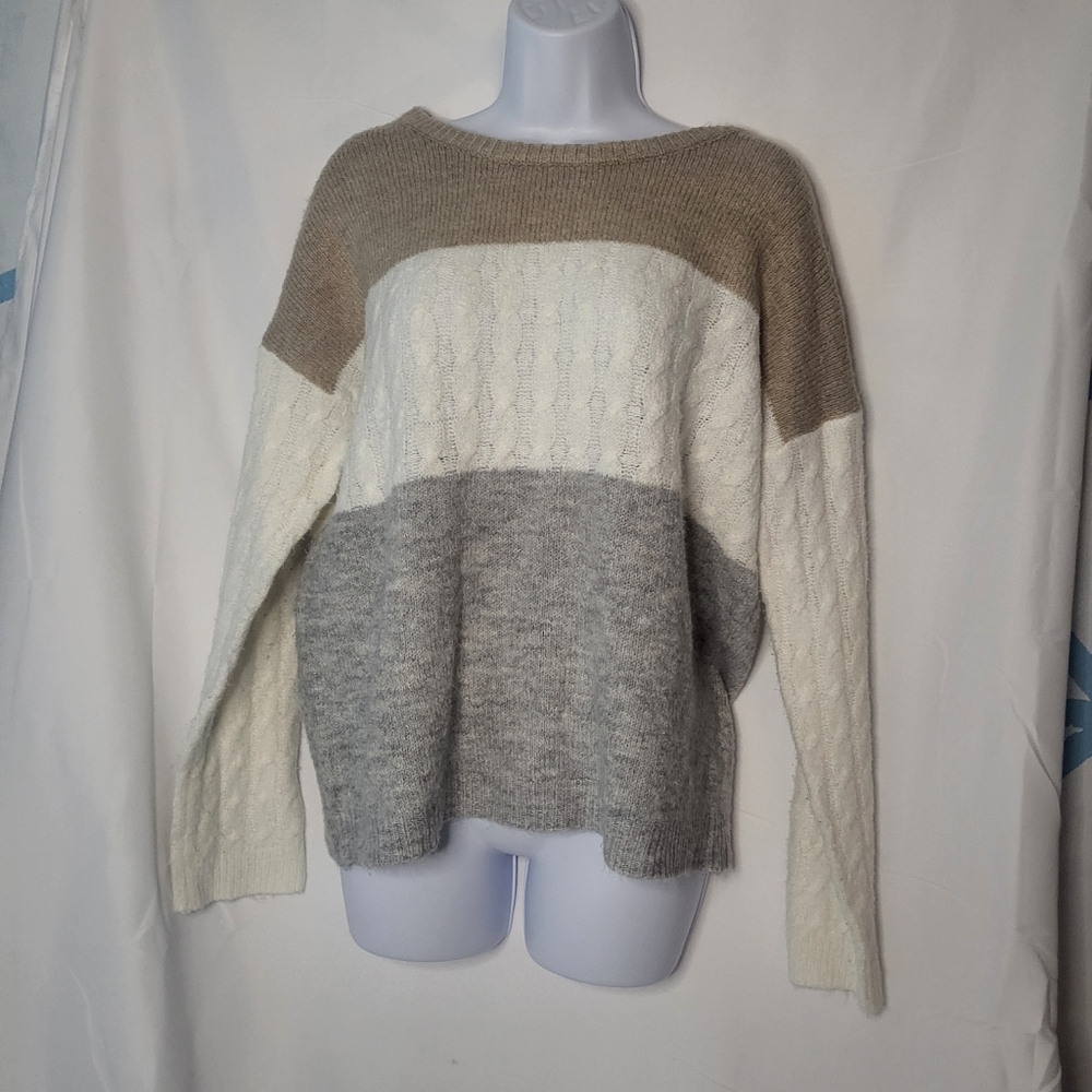 Ts twine and string striped sweater